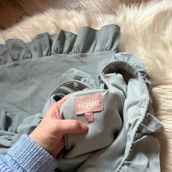 SHOW ME YOUR MUMU Greta Dress In Silver Sage - Image 4