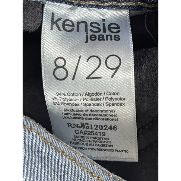 Kensie Jeans Vintage Luxe Distressed Flare/Bell Bottom Jeans - Size 8/29 - Image 9