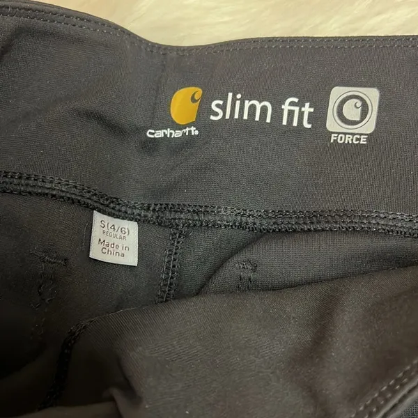 Carhartt Force Utility Black Knit Farm Thick Leggings Size S NWT‎ - Image 5