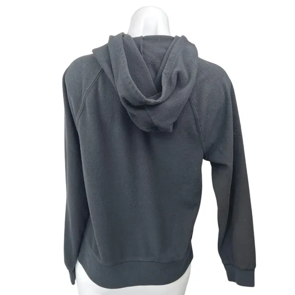 GAP Dark Gray Fleece Sherpa Long Sleeve Hoodie Hooded Sweatshirt Top Size S - Image 2