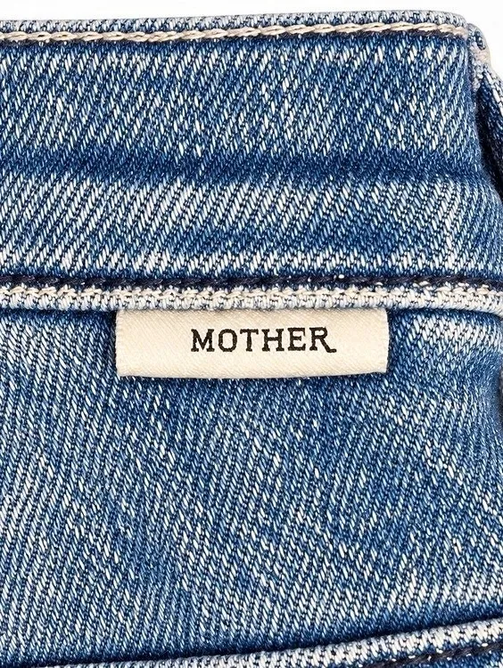 MOTHER The Looker Ankle Fray Skinny Jeans Blue Waist 24 - Image 4