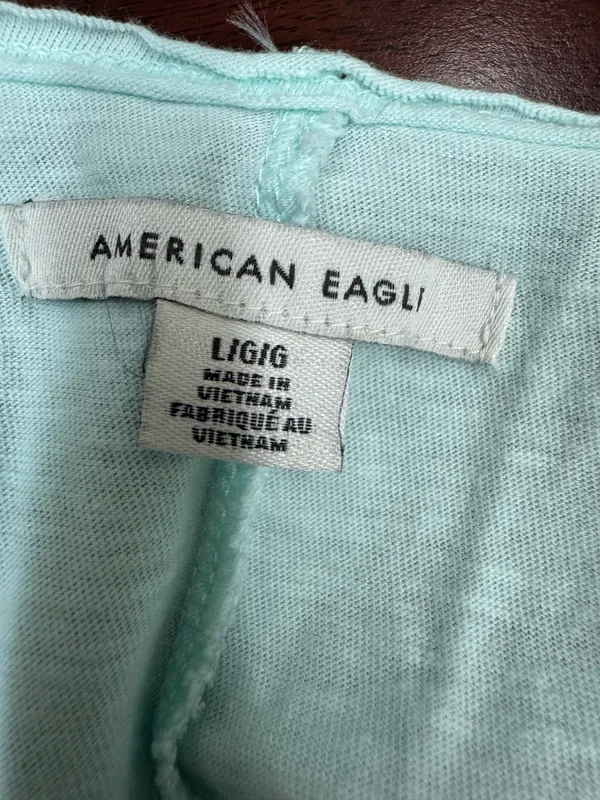 American Eagle Racerback Pocket Tank Top Size Large - Image 3