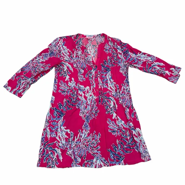 Lilly Pulitzer Pink Samba Sarasota Tunic Dress size XL - Image 4