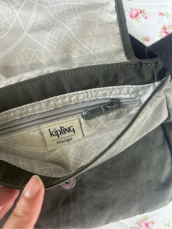 Kipling Small Crossbody Bag in Olive - Image 6