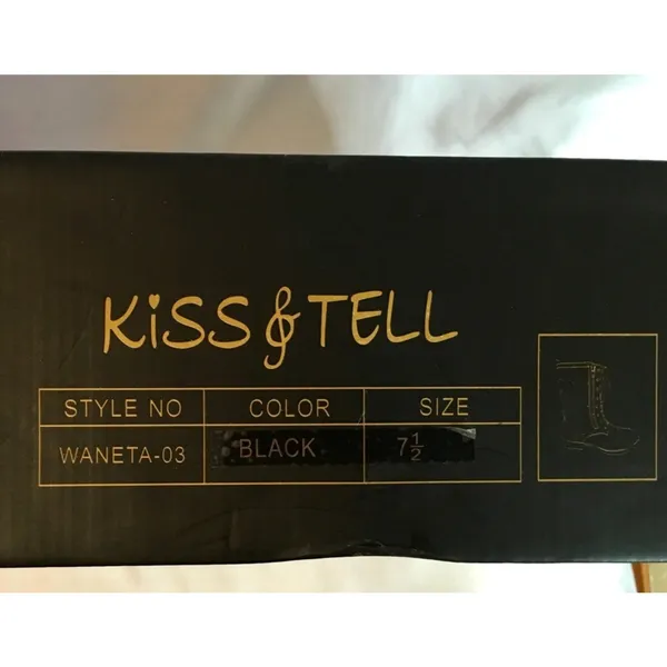Kiss & Tell quilted combat boots - Image 8