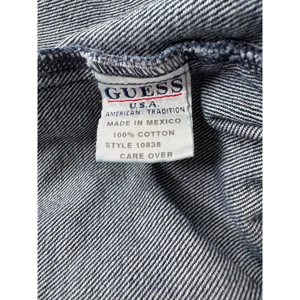Vintage Y2K Guess Dark Wash Jean Jacket - Image 6