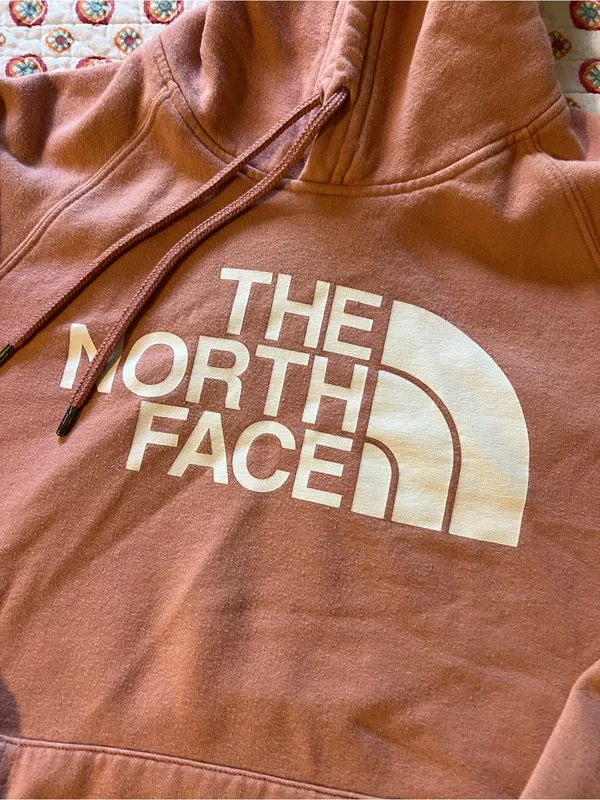 The North Face Light Muave Pink Hoodie Sweatshirt size Large - Image 2