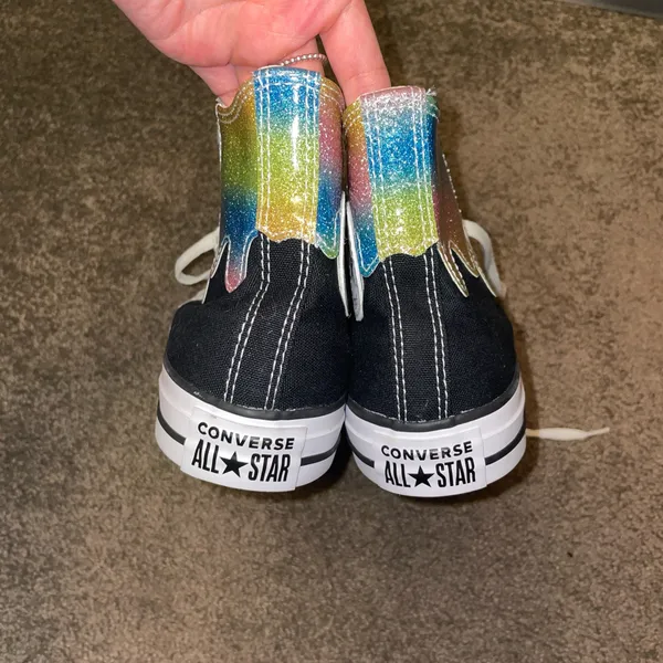 Converse High-Top black and rainbow  - Image 5
