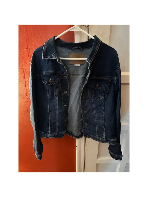 One5One Denim Medium Wash Blue Jacket Size L - Image 9