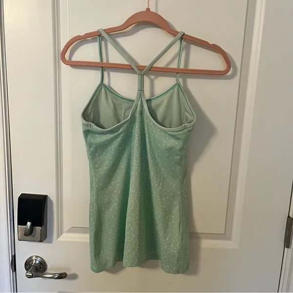 Lululemon Mint Dotted Power Y Tank - Image 5