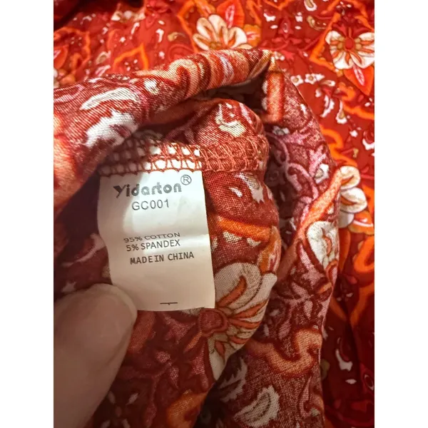 Yidarton Boho Strapless Maxi Dress NWT Resort‎ Vacation Festival M - Image 8