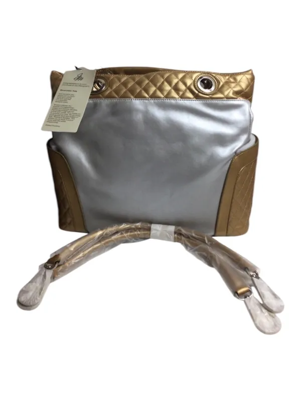 Joy Mangano Reversible Tote Bag One Size Silver and Gold - Image 4