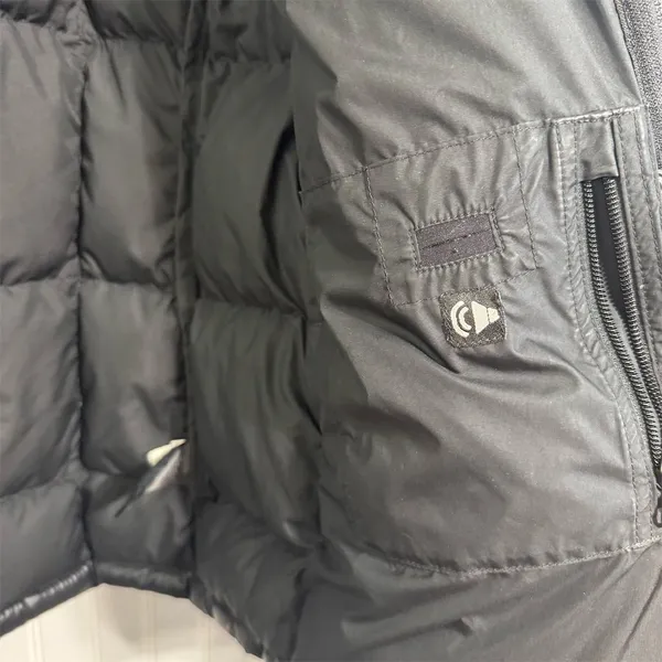 North Face 600 Down Puffer Jacket Women's Small Black Square Quilt Transit F10 - Image 3