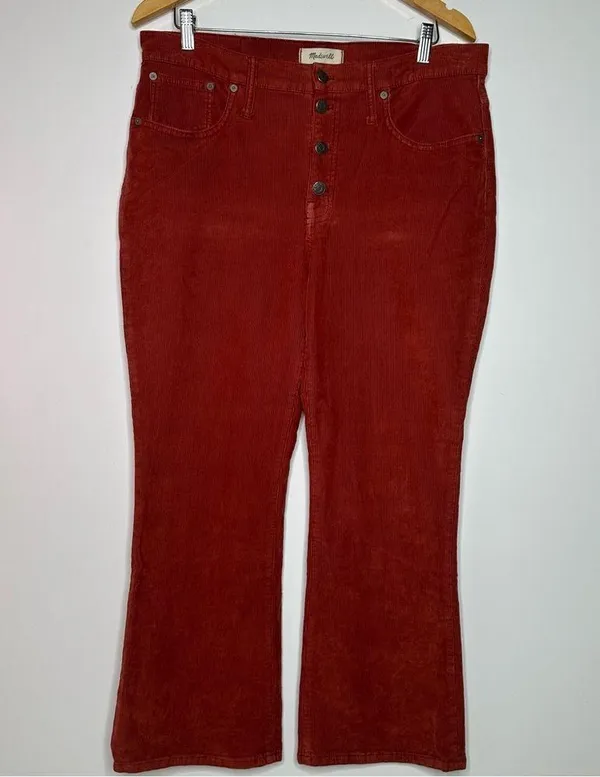 Madewell Cali Demi-Boot Jeans in Corduroy: Button-Front Edition Size 32 - Image 3
