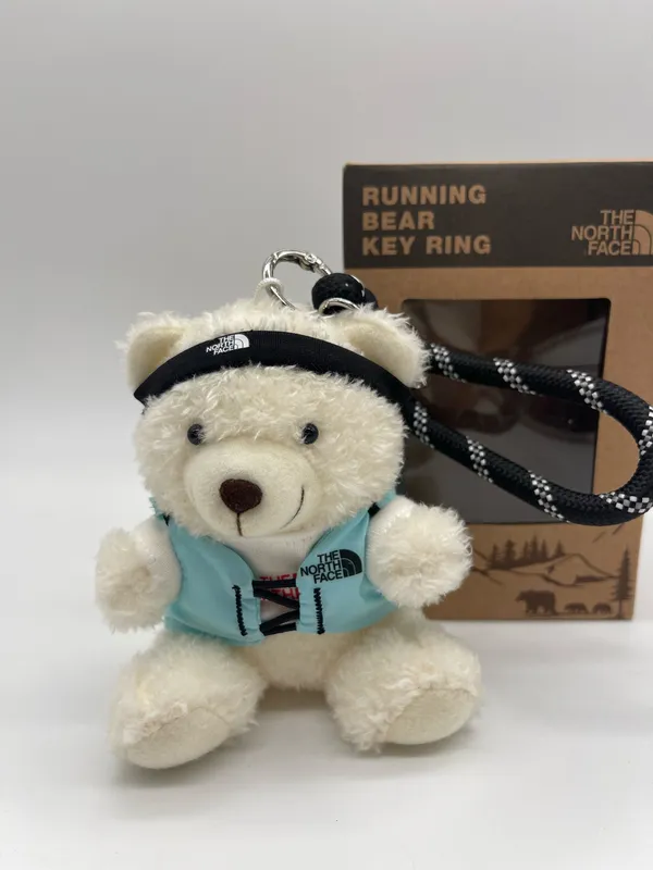 NWT The North Face Korea White Label Running Bear Keyring - Image 2