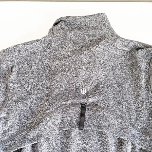 Lululemon‎ Womens Heathered Black Luon Define Jacket Athleisure Zip Up Size 8 - Image 7