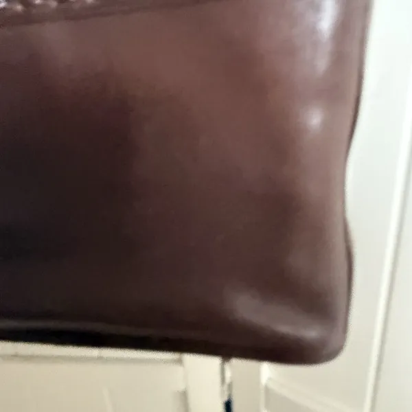 Brighton Brown Leather Basket Weave Design Tote Handbag Purse‎ Vintage - Image 12