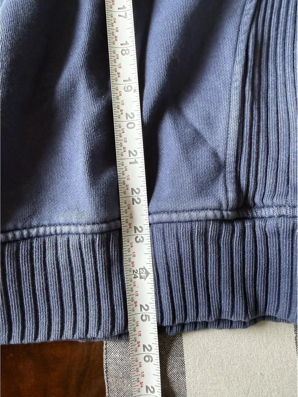 Aerie Graphic Crewneck Sweatshirt Blue Gray Women's Relaxed Fit - Image 8