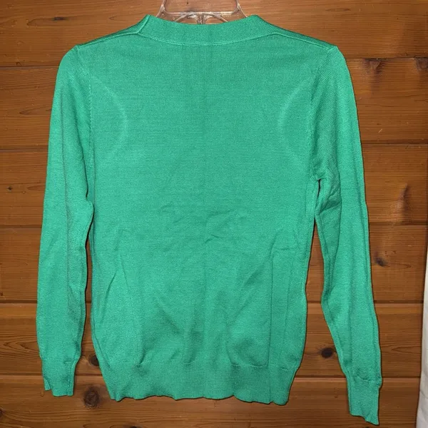 Source Unknown Women's Green Button Front Cardigan Long Sleeve Size Small - Image 8