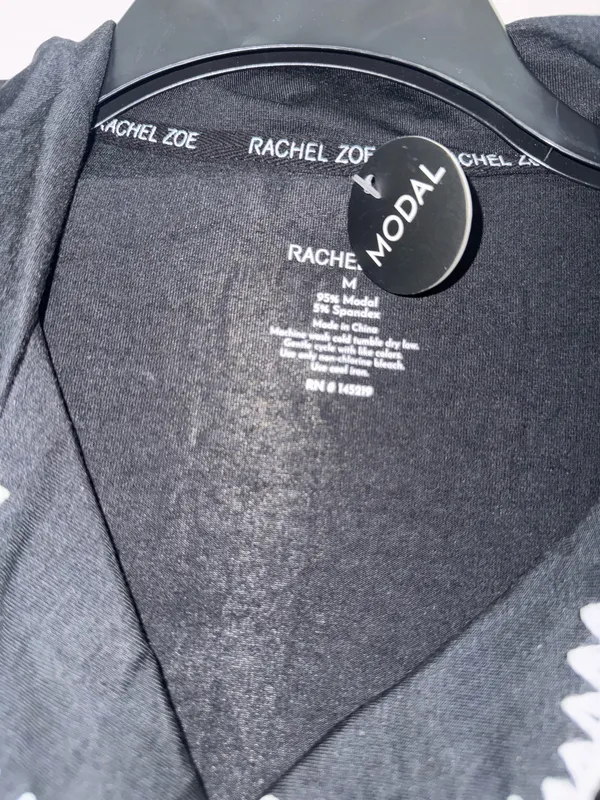 Rachel Zoe women’s modal pajama set size M black - Image 3