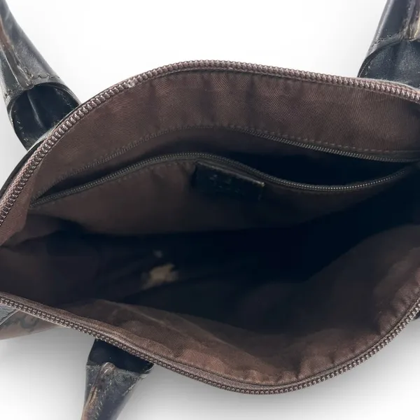 Gucci Set bag Wallet Dust bag brown canvas GG monogram tote Purse Top Handel - Image 11