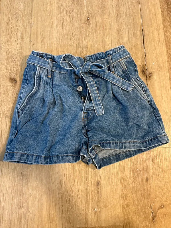 Abercrombie and Fitch Paperbag Tie Denim Jean Shorts - Image 2