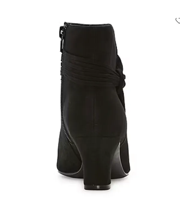 🖤 East 5th Mander Women's Black Knot-Detail Dress Ankle Booties (Size 11M) ✨ - Image 2