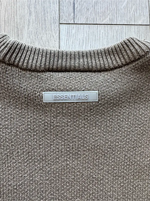 Fear of God Essentials Knit Pullover Sweater Harvest - Image 4