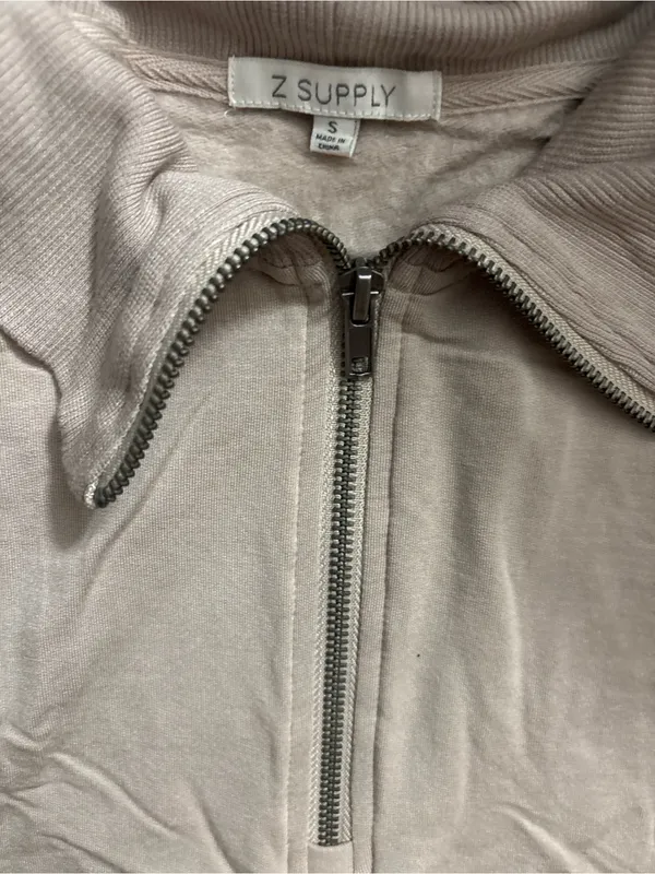 Z Supply Women's Quarter-Zip Pullover Dress - Taupe - Image 2