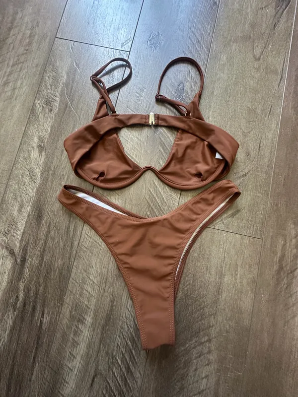 Brown Bikini Set Size M - Image 2