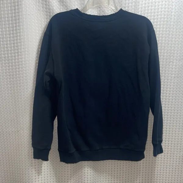 Victoria’s Secret PINK Logo Crewneck Sweatshirt XS Black - Image 3