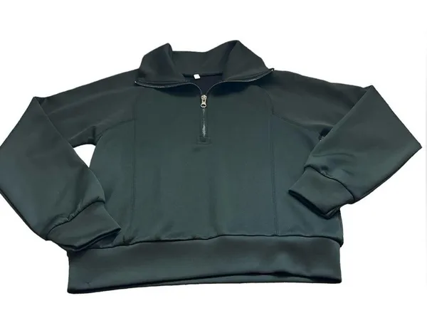 Black Quarter Zip Up Sweatshirt - Image 7