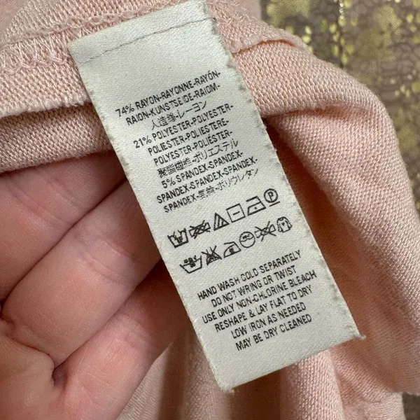 Free People We The Free Light Pink Stretchy Cozy Stretchy Rayon Tank Top Small - Image 8