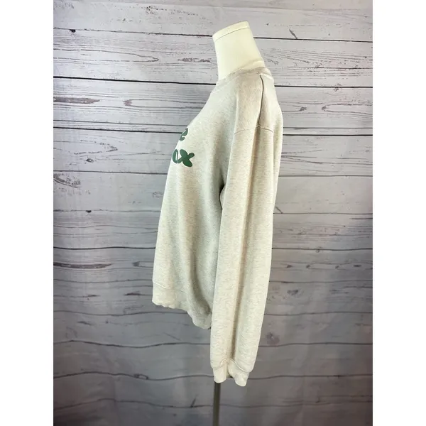 White Fox 4th Edition Oversized Crewneck Sweatshirt Women’s S/M Graphic Pullover - Image 3