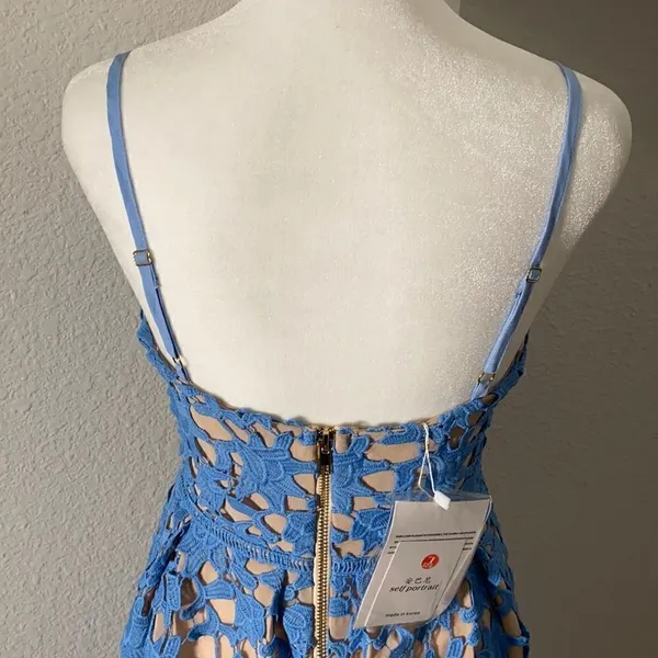 Women’s Lightweight Blue Summer Dress with Spaghetti Straps Size S NWT - Image 4