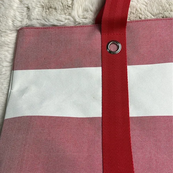 Tommy Hilfiger Red and White Large Tote Bag - Image 13