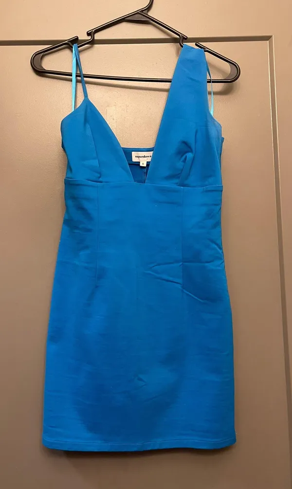superdown Blue Semi Dress - Image 3