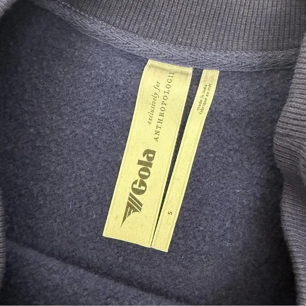 Gola X Anthropologie Pass Back Sweatshirt The Summit Navy Blue Patch Logo Crew - Image 10