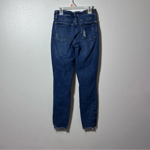 Judy Blue Women Streetwear Blue Denim Distressed Ripped Jeans size 3/26.‎ - Image 5