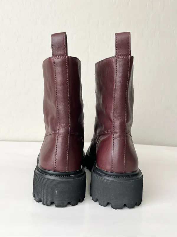 Madewell the Rayna lace up leather boots 10.5 - Image 9
