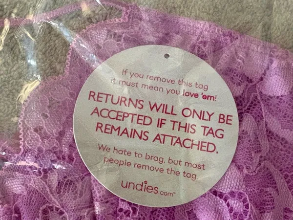 Undies Brand New Lace Bralette in Lavender Pink XS - Image 3