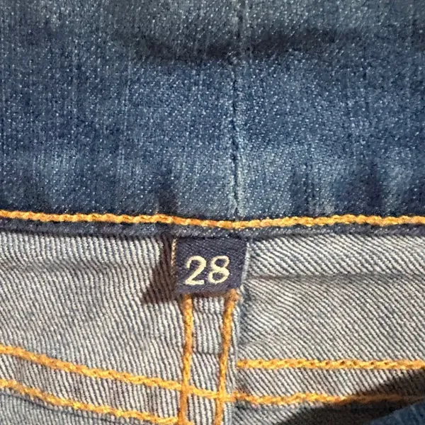 Carmar Bootcut Jeans Womens 28 Blue Excellent Stretch Heart Embroidery - Image 3