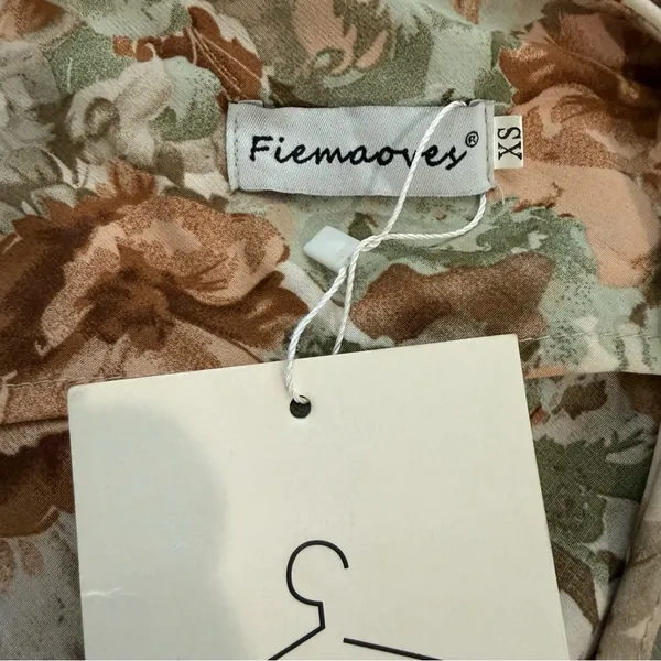 NWT Floral‎ Midi Slip Dress Size XS High Leg Slit - Image 6