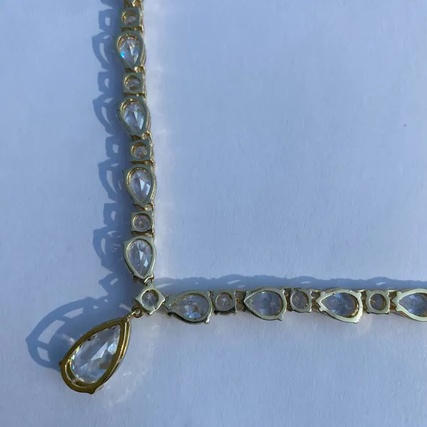 ⚜️💎 New Pavoi 18” 14K Yellow Gold Plated Clear Sparkling Cubic Zirconia Crystal Pendant Tennis Necklace 💎⚜️ - Image 7