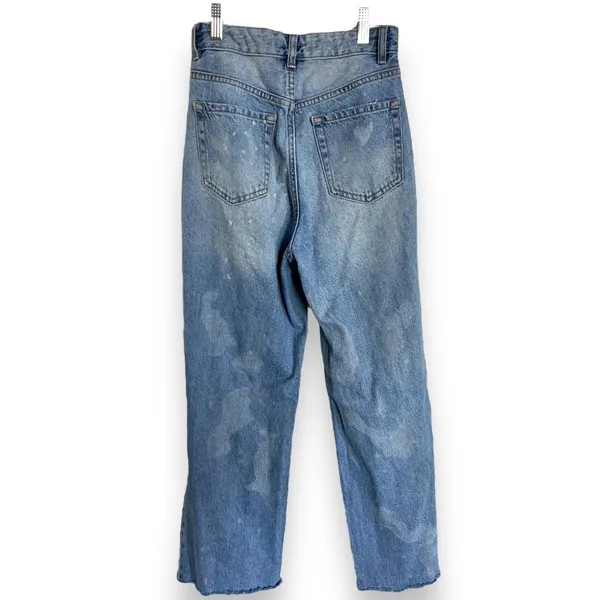 PacSun‎ Womens Jeans Sz 25 90s Boyfriend Distressed Bleached Ripped Baggy - Image 2