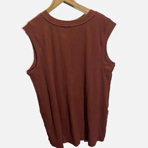 A New Day Muscle‎ Mini Dress Women 3X Brown NWT Casual Ribbed Summer Stretch - Image 6