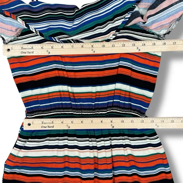 Exotik Y2K Striped Layered‎ Mini Dress Sundress Multicolor Small - Image 11