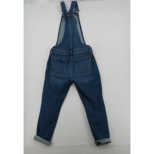 Gap Maternity Denim Overalls Medium Wash Stretch Cotton Blue Size S Small‎ - Image 5