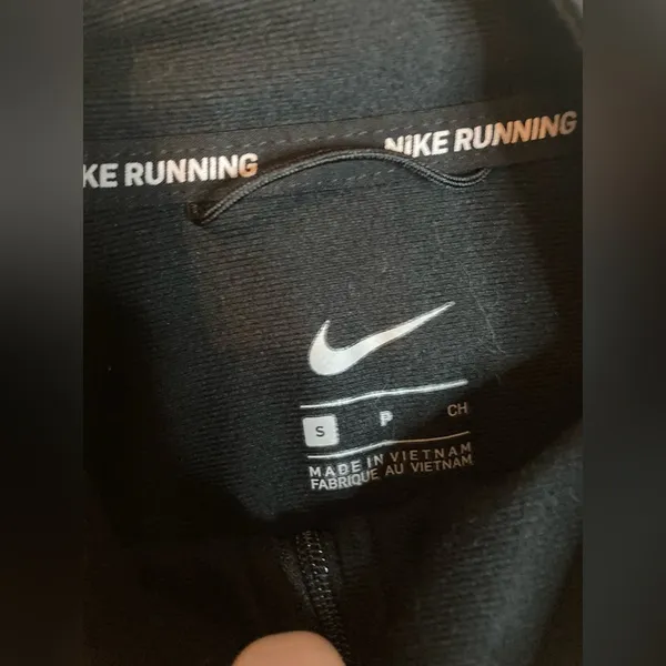 Nike Running Black Zip Up Jacket Size Small - Image 2