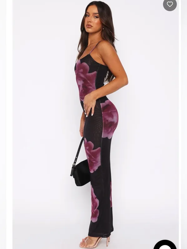 White Fox ThingsI should have said maxi dress in midnight Peony SZ:S - Image 3